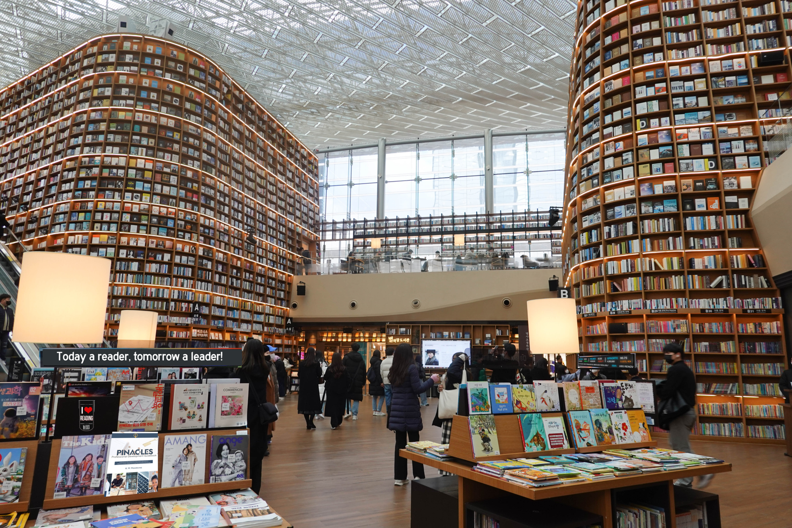 The interior of a bookstore